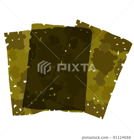 Illustration of Korean seaweed 91124088