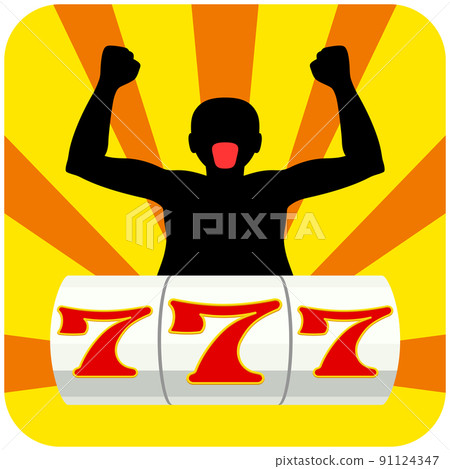 Icon of a man with three-seven slots Icon of a man with three-seven slots 91124347