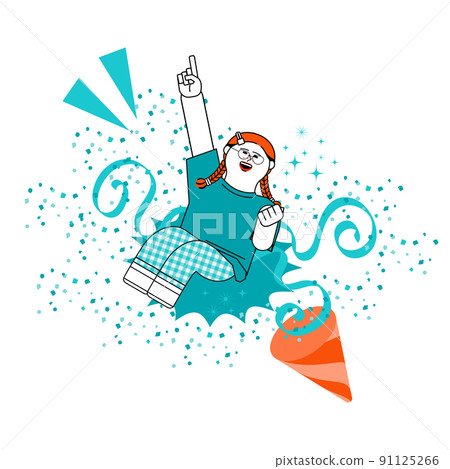Rejoicing woman 91125266
