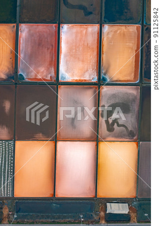 Aerial view of Salt farms in Phetchaburi province, Thailand Aerial view of Salt farms in Phetchaburi province, Thailand 91125842