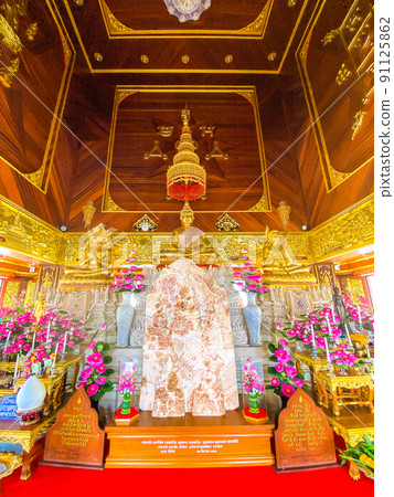 Wat Phra Phutta Saiyat or Wat Phra Phuttha Saiyat in Phetchaburi, Thailand 91125862