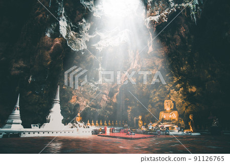 Tham Khao Luang cave in Phetchaburi, Thailand 91126765