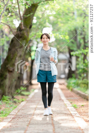 Running, running, walking, exercise, women Running, running, walking, exercise, women 91127257