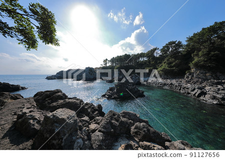 仙女堂，海岸，海灘，熔岩，浮潛，游泳，避暑勝地， 91127656