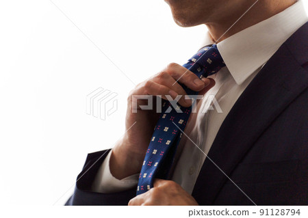 Middle man wearing a suit Middle man wearing a suit 91128794