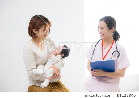 Pediatrics infant screening medical care baby Pediatrics infant screening medical care baby 91128849
