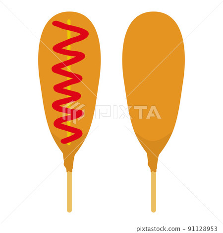 玉米狗的插圖 91128953