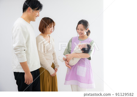 Pediatrics infant screening medical care baby Pediatrics infant screening medical care baby 91129582