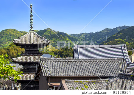 臼杵市的龍原寺三重塔 91129894