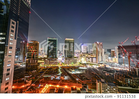 大阪威斯汀酒店的梅田夜景【大阪夜景】 大阪威斯汀酒店的梅田夜景【大阪夜景】 91131538