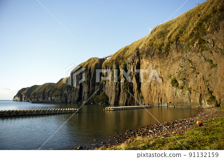 Iwo Jima landscape in the morning 91132159
