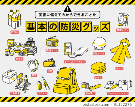 Basic disaster prevention goods set 91132276
