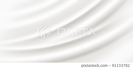 White silk-like background with drapes 91133782