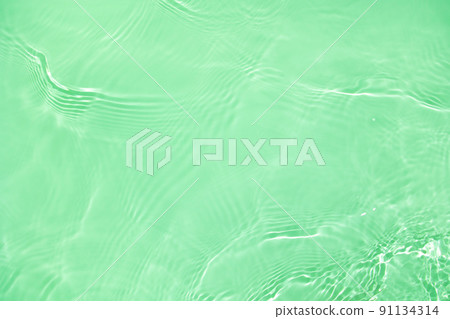 transparent green colored clear calm water surface texture transparent green colored clear calm water surface texture 91134314