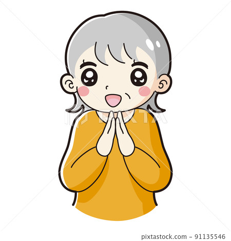 一個跳動的高級女人的插圖 91135546