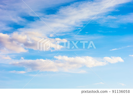 blue sky and white clouds on a sunny weather. world environment day concept. nature series in summer. creative gradient background for installation and design blue sky and white clouds on a sunny weather. world environment day concept. nature series in summer. creative gradient background for installation and design 91136058