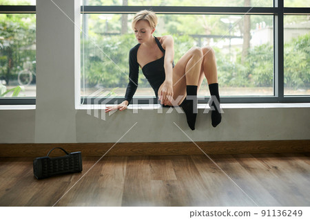 Contemporary Dancer Performing 91136249