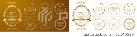 Baroque frame with luxury Baroque frame with luxury 91140539