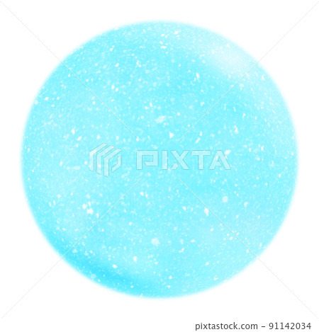 Round and blue illustration material like water drops Round and blue illustration material like water drops 91142034