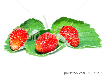 Strawberry isolated on white background.. 91142215