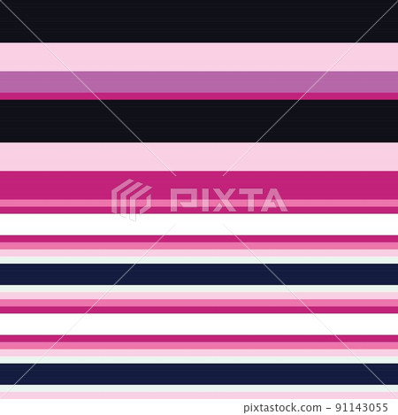 Horizontal striped seamless pattern background for fashion textiles, graphics 91143055