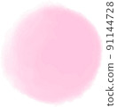 Pink watercolor painting 91144728