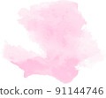 Pink watercolor painting 91144746