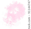 Pink watercolor painting 91144747