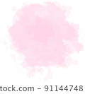 Pink watercolor painting 91144748