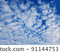 Sky clouds, altocumulus clouds 91144753