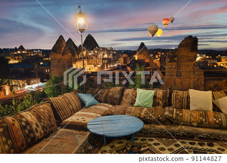 Terrace in Goreme city Terrace in Goreme city 91144827