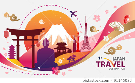 japan travel destination vector illustration japan travel destination vector illustration 91145083