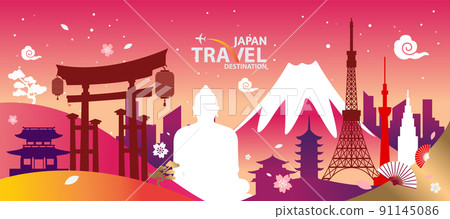 japan travel destination vector illustration japan travel destination vector illustration 91145086