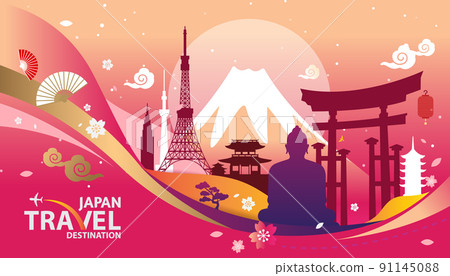 japan travel destination vector illustration japan travel destination vector illustration 91145088