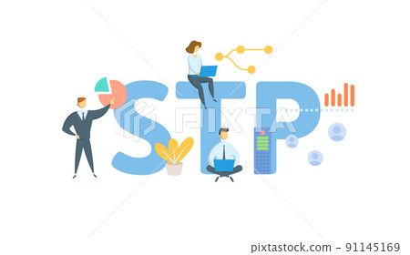 STP, Situation Target Proposal. Concept with keyword, people and icons. Flat vector illustration. Isolated on white. STP, Situation Target Proposal. Concept with keyword, people and icons. Flat vector illustration. Isolated on white. 91145169