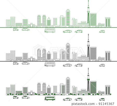 Skyscraper big city background material 91145367