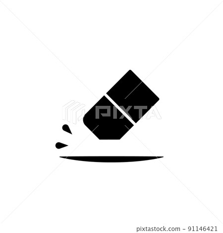 Illustration Vector Graphic of Eraser Icon Illustration Vector Graphic of Eraser Icon 91146421