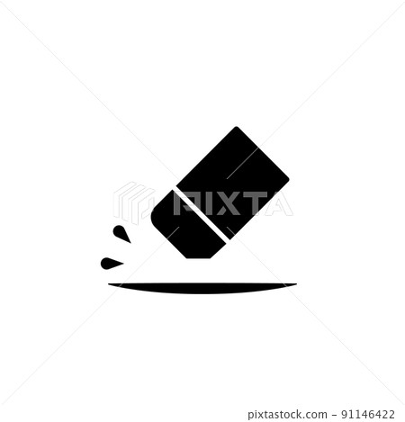 Illustration Vector Graphic of Eraser Icon Illustration Vector Graphic of Eraser Icon 91146422