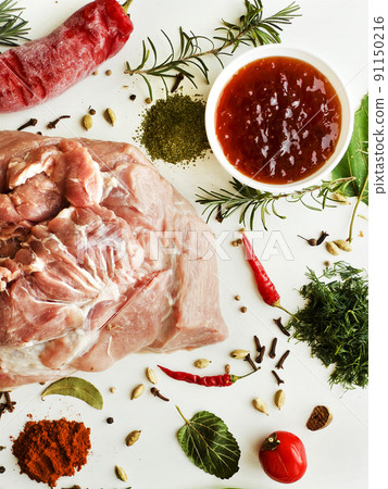 Fresh pork meat 91150216