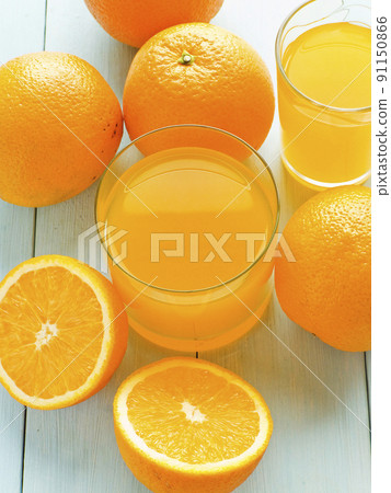Orange juice in glass Orange juice in glass 91150866