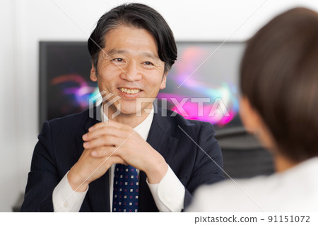 Worker office scene Worker office scene 91151072