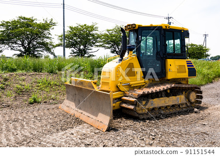 Construction site heavy equipment bulldozer 91151544