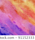 Colorful Absract watercolor texture. Hand Drawn Background. 91152333