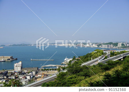 從 Wafukari No. 2 展望台看到的關門海峽 91152388