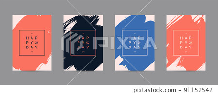 Happy Birthday Colourful Cards 91152542