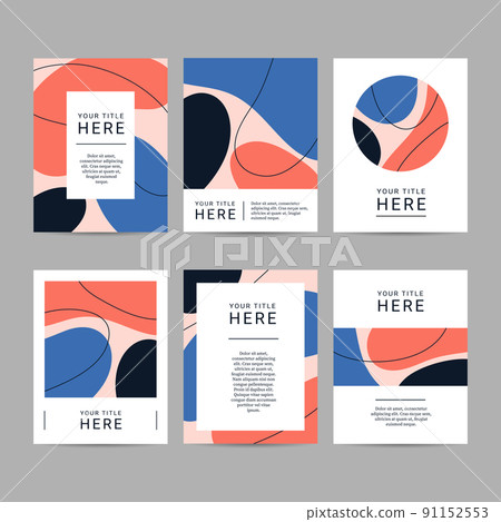 Abstract Design Brohure Template 91152553