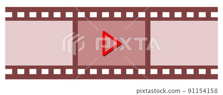 Icon for playing video or movie footage 91154158