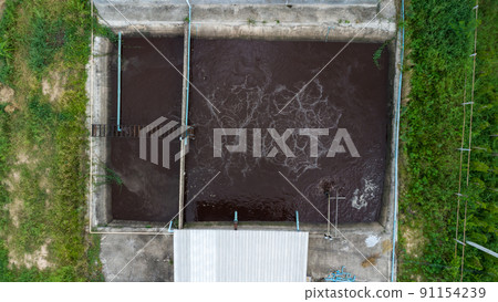 Water recycling in sewage treatment plant. Water recycling in sewage treatment plant. 91154239