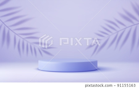 product podium and tropical palm leaves product podium and tropical palm leaves 91155163