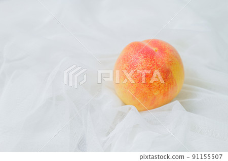 fresh and delicious summer fruit peach 91155507